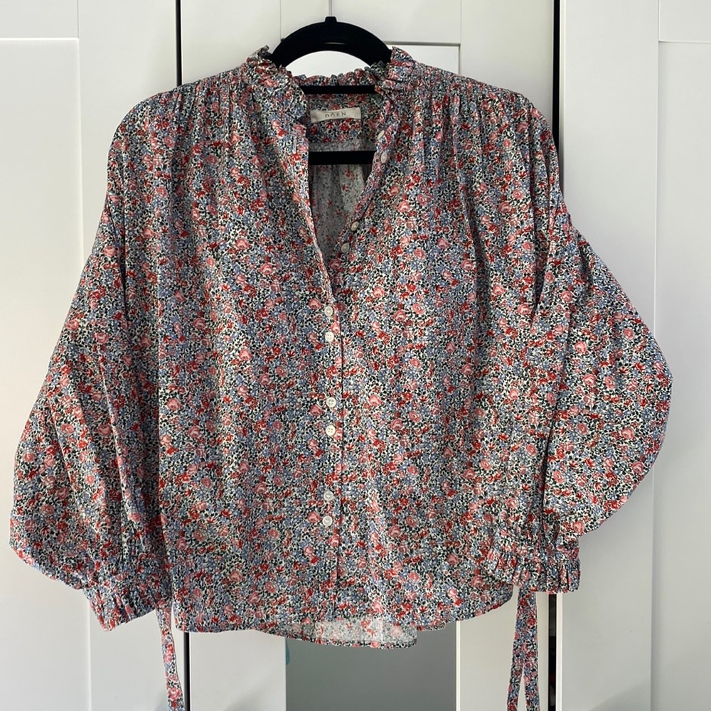 Doen liberty print top / xs